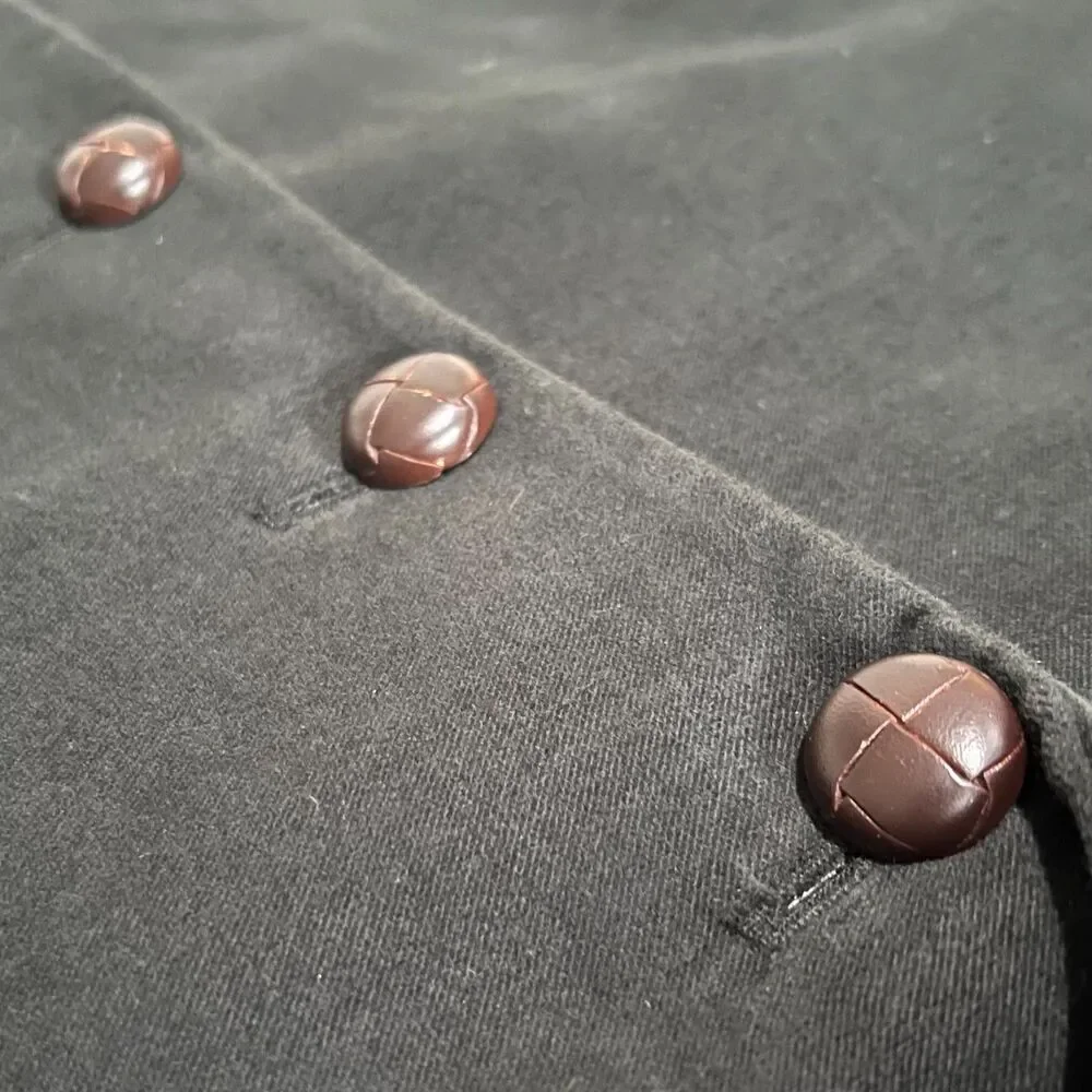 J Peterman Green Velvet Overcoat 52 XL Duca Visconti Italy